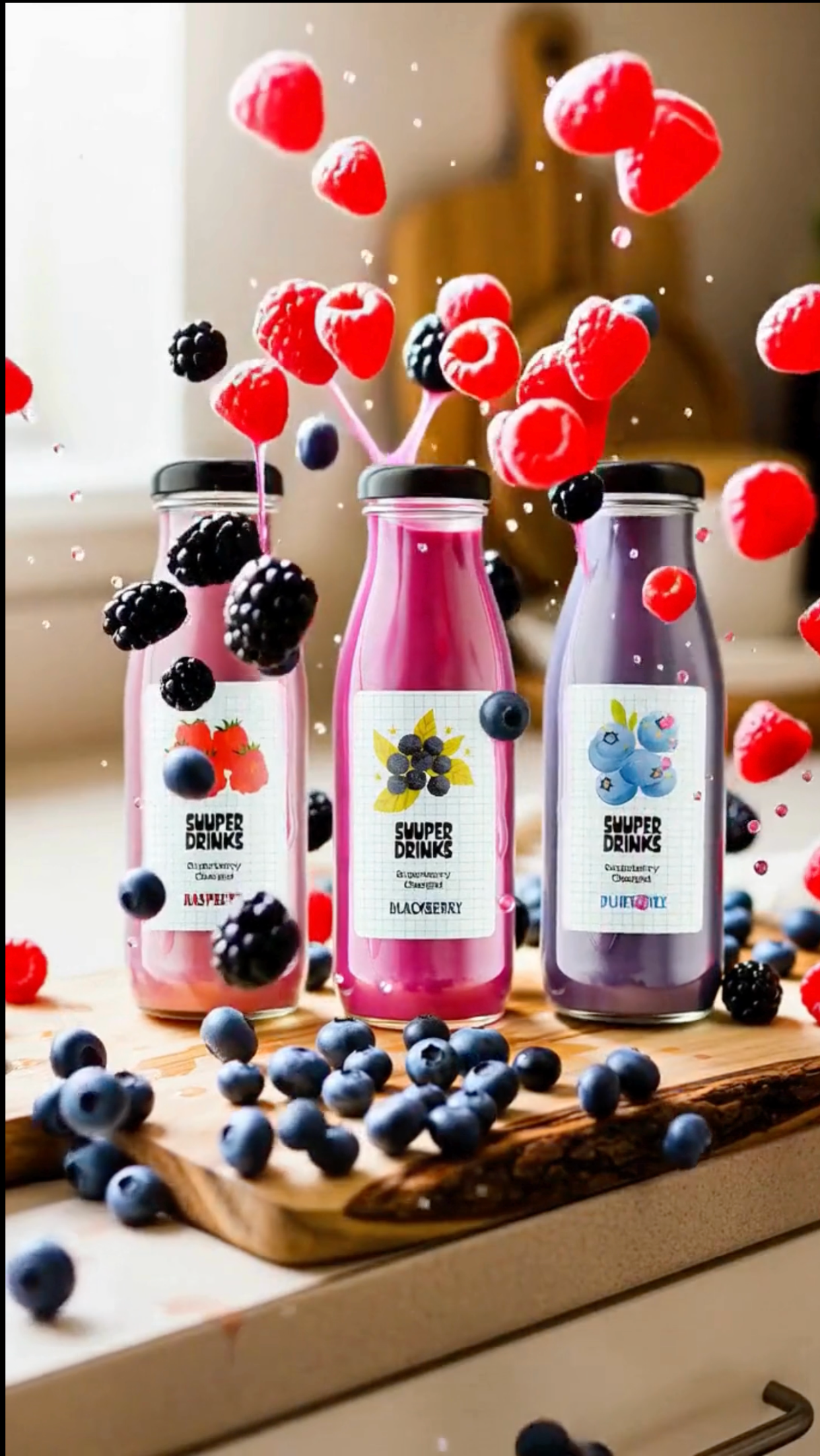 Suuperberries Trio (Raspberry, Blackberry, Blueberry)